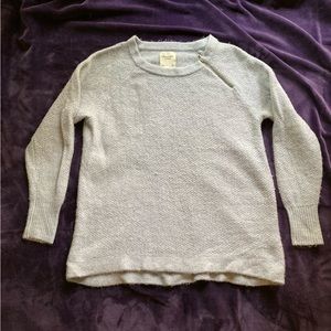 Abercrombie & Fitch Textured Sweater with Side Zip Zipper Collar Detail XL